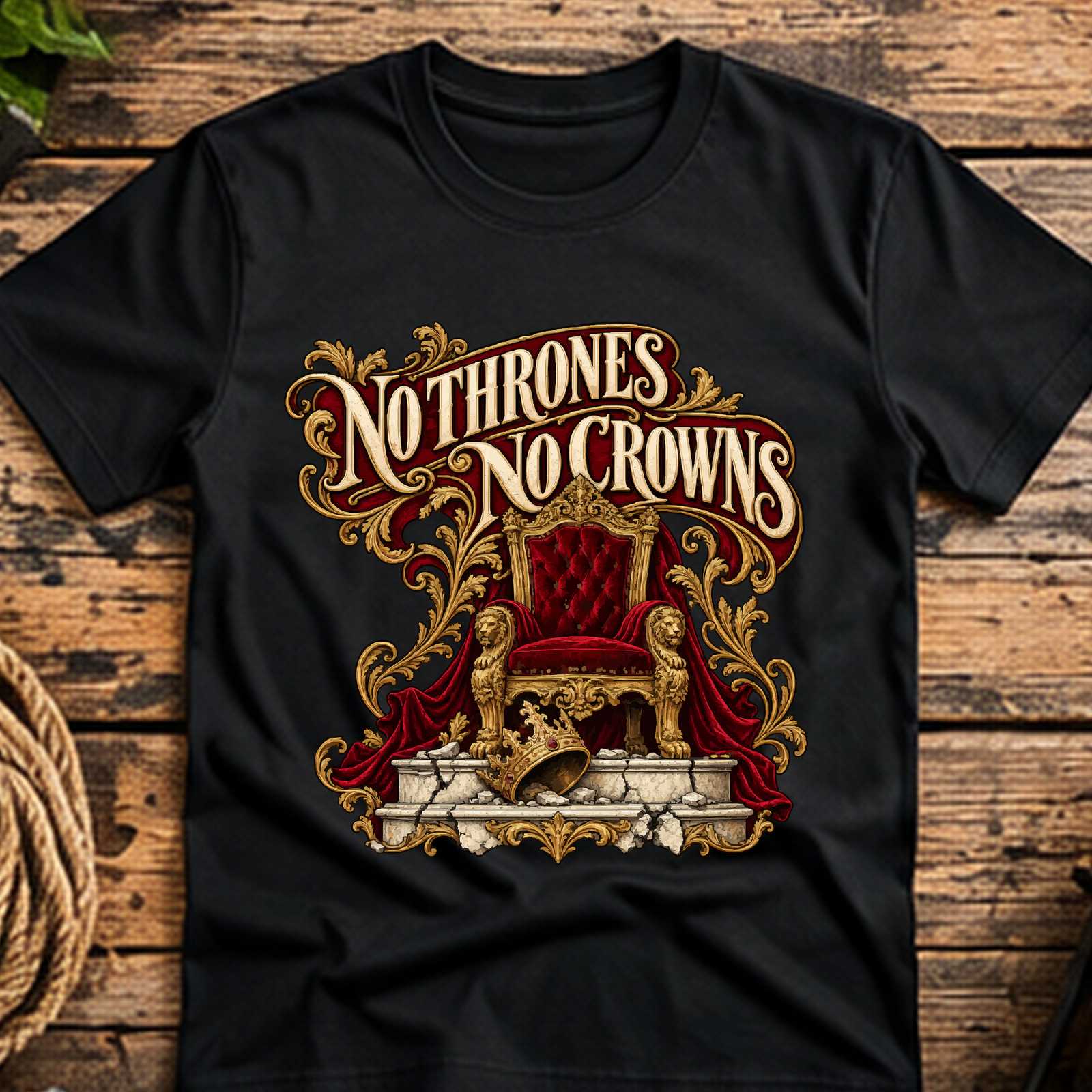 No Thrones No Crowns Short-Sleeve T-Shirt