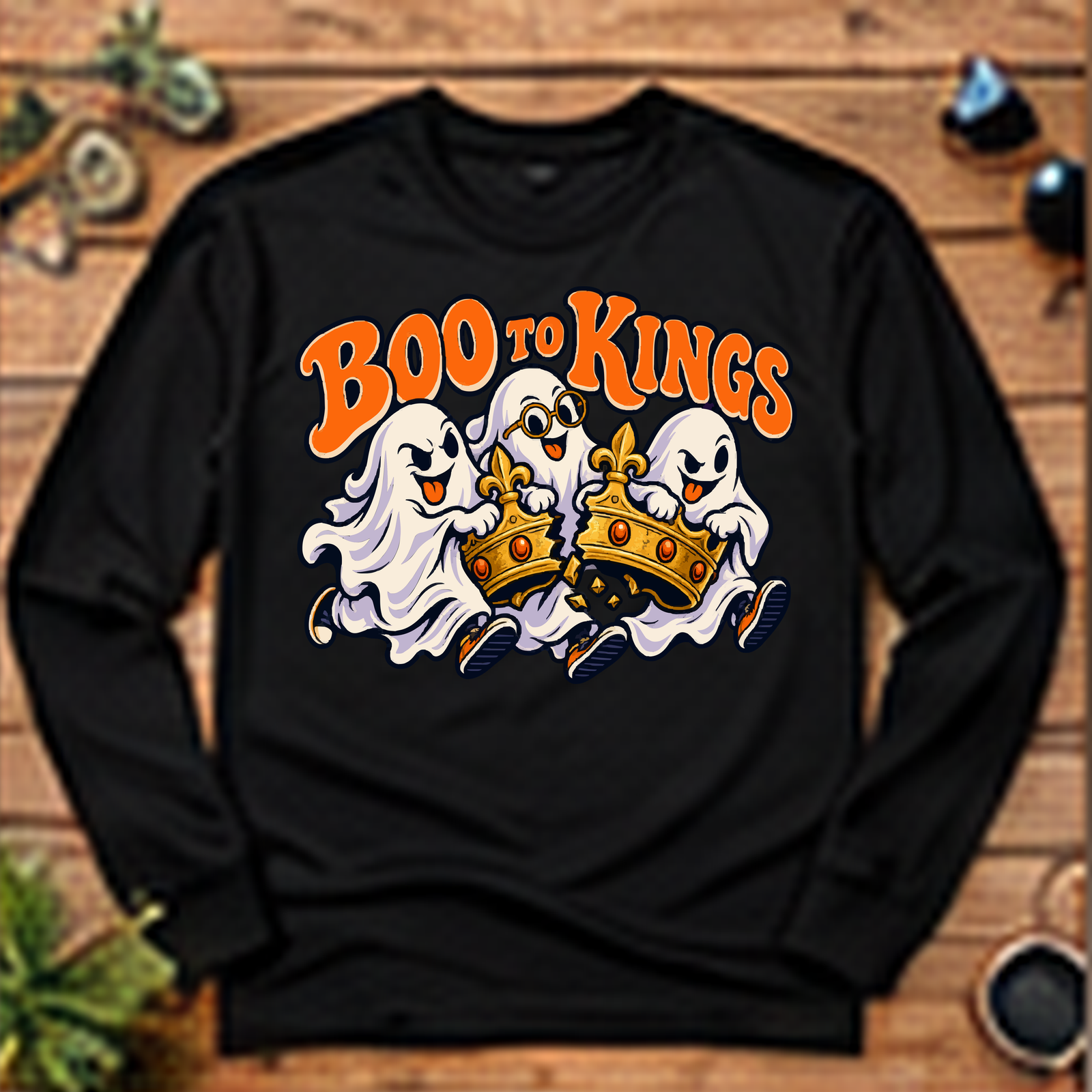 Boo to Kings Long-Sleeve T-Shirt