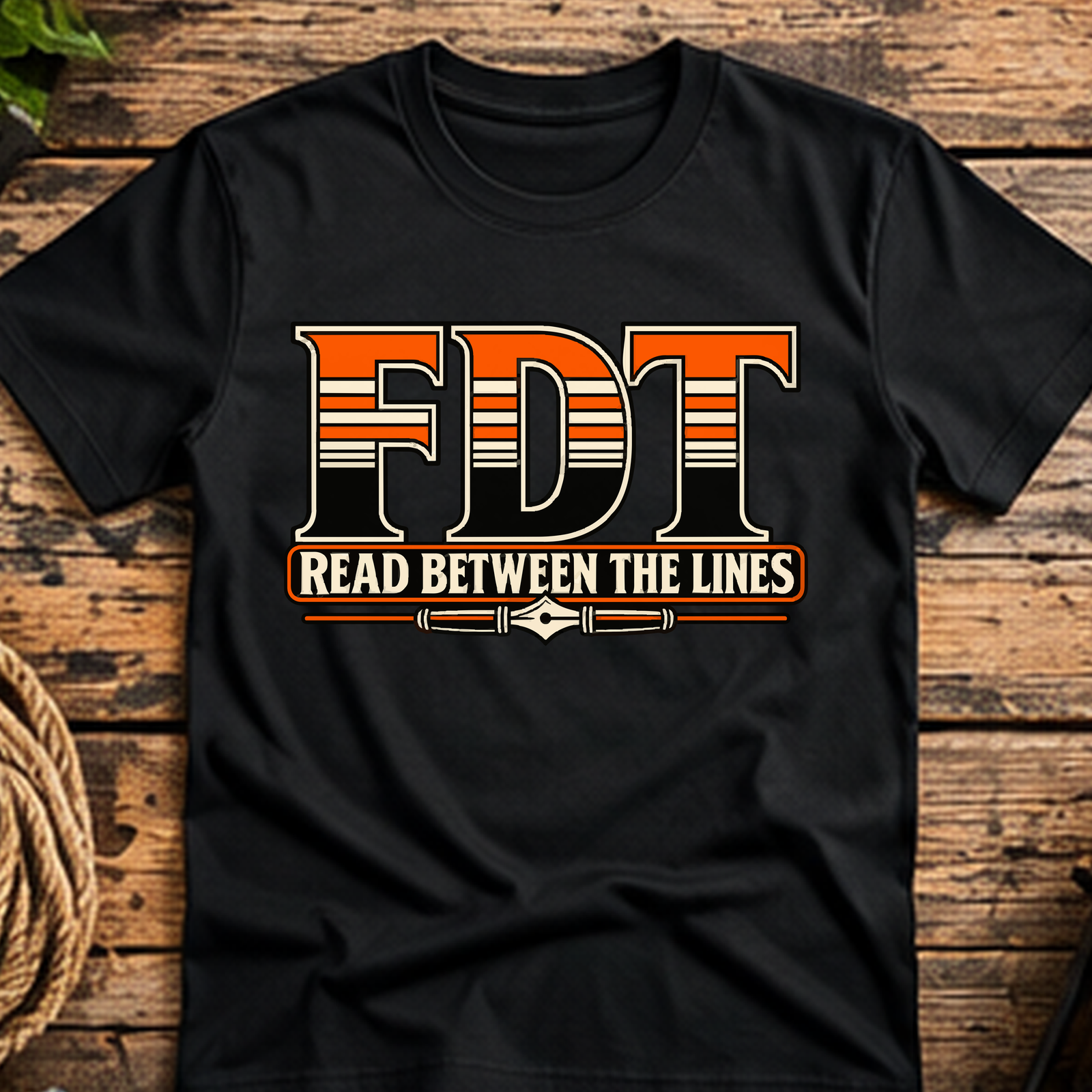 F D T Hidden Letters Short-Sleeve T-Shirt