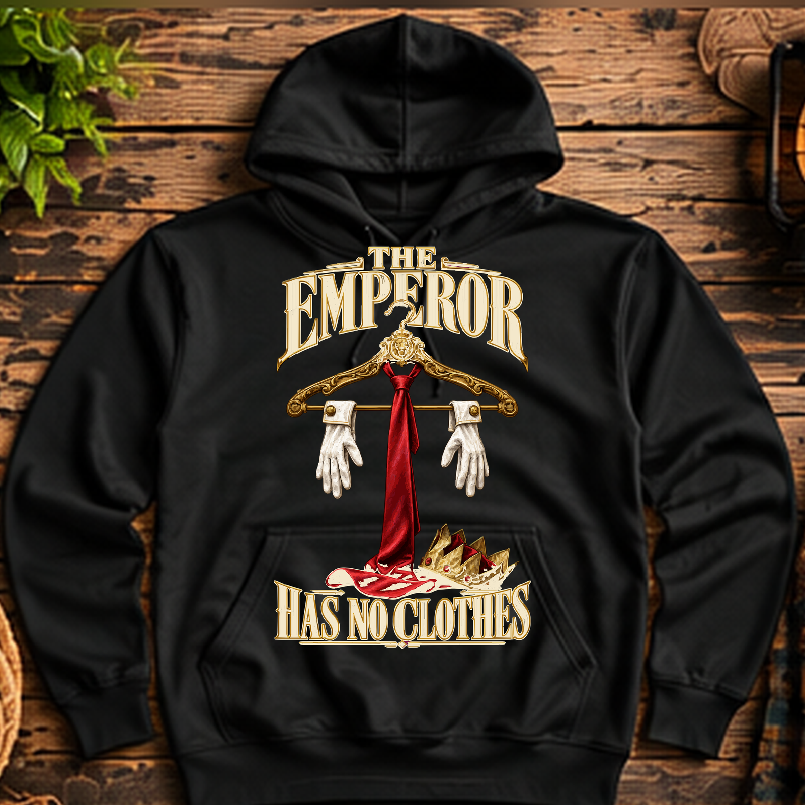 Emperor Has No Clothes Pullover Hoodie