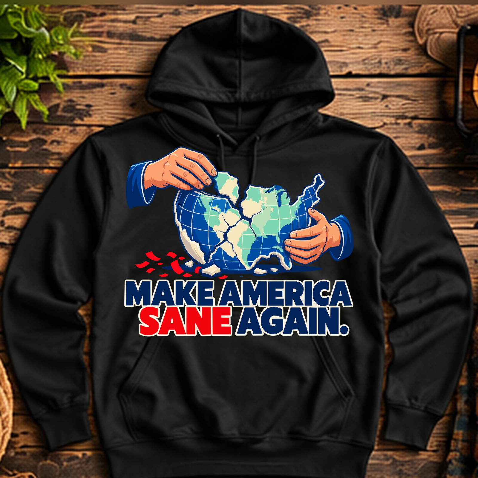 Make America Sane Again Pullover Hoodie