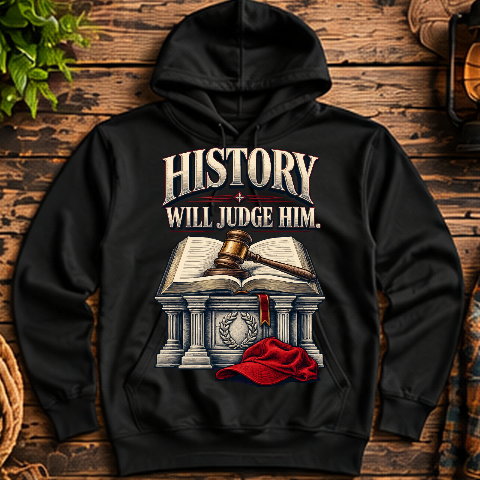 History Will Judge Him Pullover Hoodie